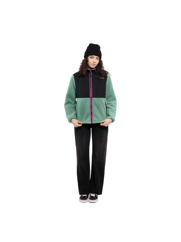 Horsefeathers Dámska fleecová mikina Gema - ľadovcovo zelená