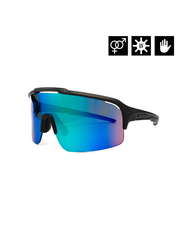 Horsefeathers Cyklistické okuliare Recoil - matt black/mirror green