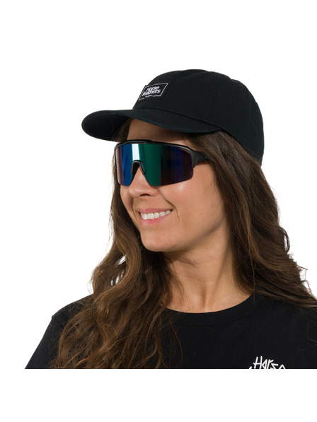 Horsefeathers Cyklistické okuliare Recoil - matt black/mirror green