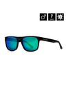 Horsefeathers Slnečné okuliare Keaton - gloss black/mirror green
