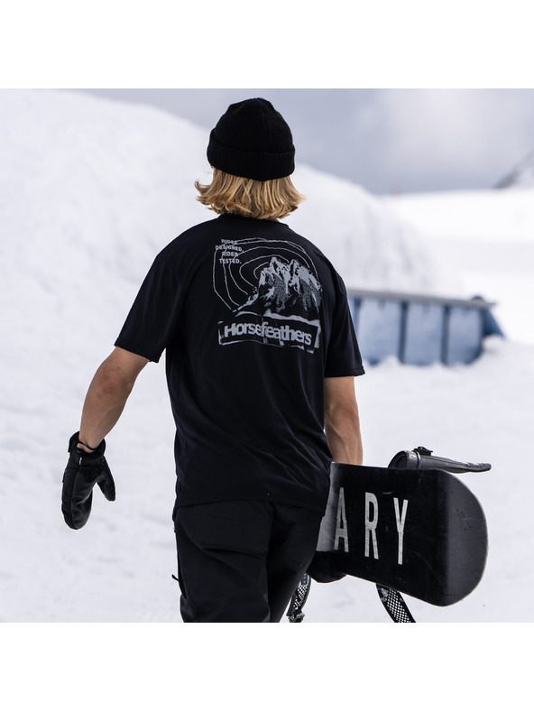 Horsefeathers Tričko Shank - black