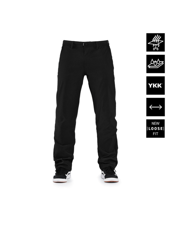 Horsefeathers Vodeodolné elastické nohavice Reverb Loose - čierne