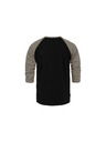 Horsefeathers Tričko Rollin Raglan - čierne/taupe