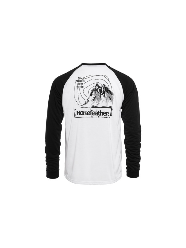 Horsefeathers Tričko Shank LS - biele