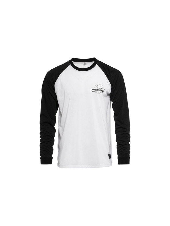 Horsefeathers Tričko Shank LS - biele