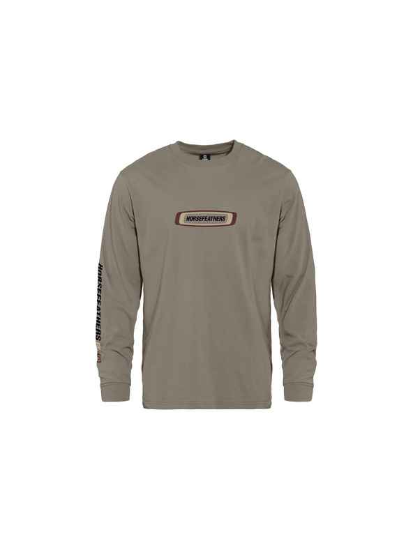 Horsefeathers Tričko Raceway LS - taupe