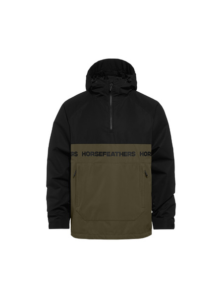 Horsefeathers Bunda Gordie - čierna/olivová noc