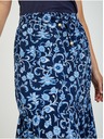 Orsay Tmavo modrá kvetovaná maxi sukňa ORSAY