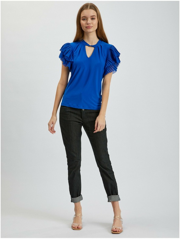 Orsay Modrá dámska blúzka ORSAY