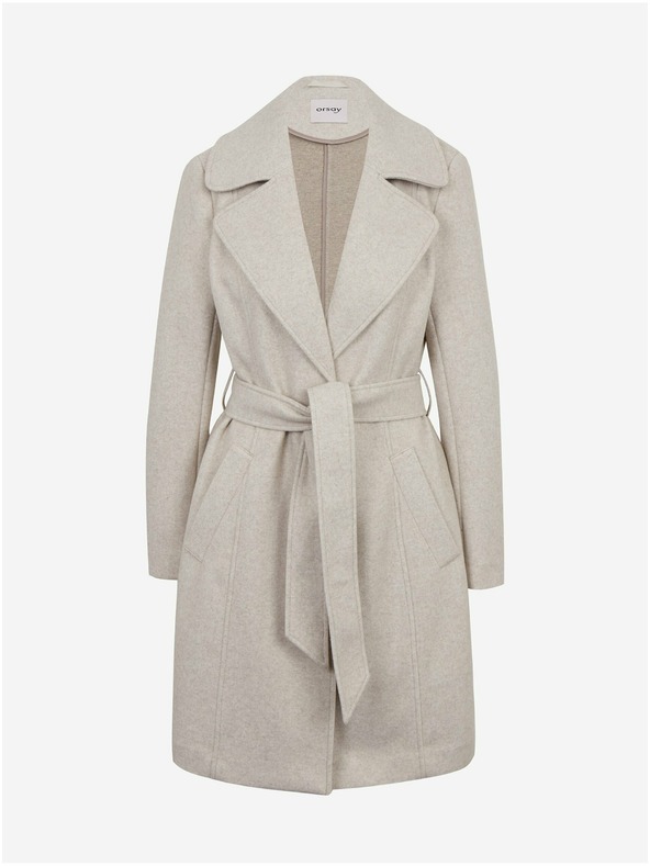 Orsay Béžový dámsky zimný kabát s opaskom ORSAY