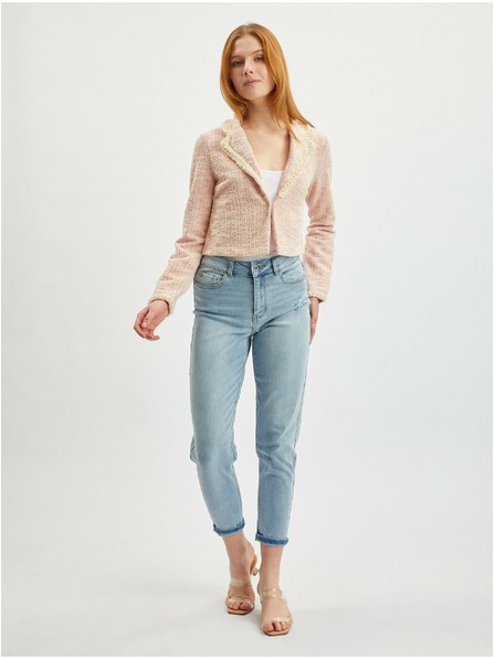 Orsay Svetloružové dámske tvídové sako ORSAY