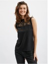 Orsay Čierna dámska blúzka s čipkovým detailom ORSAY