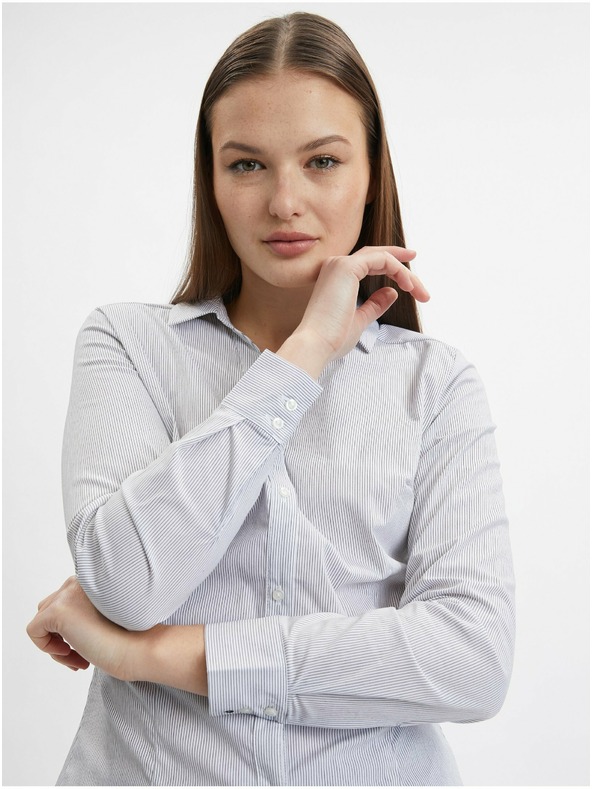 Orsay Modro-biela dámska pruhovaná košeľa ORSAY