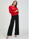Orsay Červená dámska mikina s voľným strihom ORSAY
