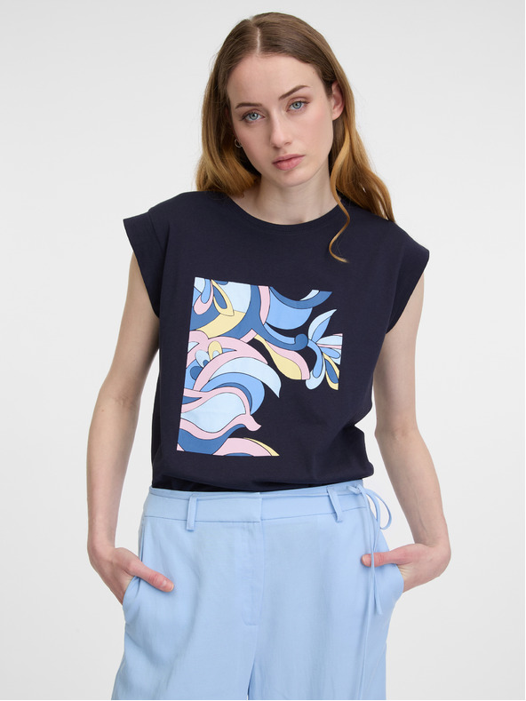 Orsay Tmavomodré dámske tričko ORSAY