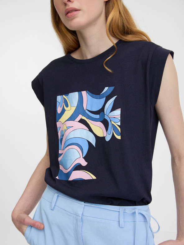 Orsay Tmavomodré dámske tričko ORSAY