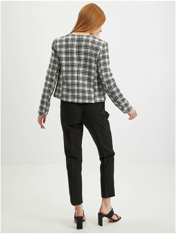 Orsay Čiernobiele dámske kockované sako ORSAY