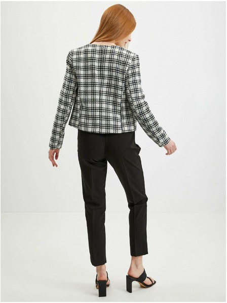 Orsay Čiernobiele dámske kockované sako ORSAY