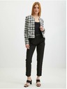 Orsay Čiernobiele dámske kockované sako ORSAY