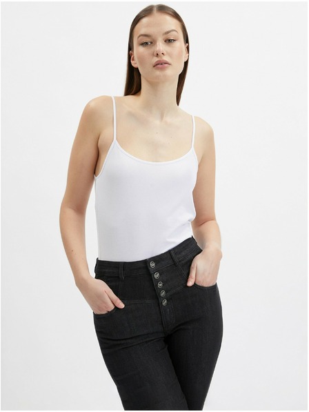 Orsay Sada troch dámskych basic tričiek v bielej, béžovej a čiernej farbe ORSAY