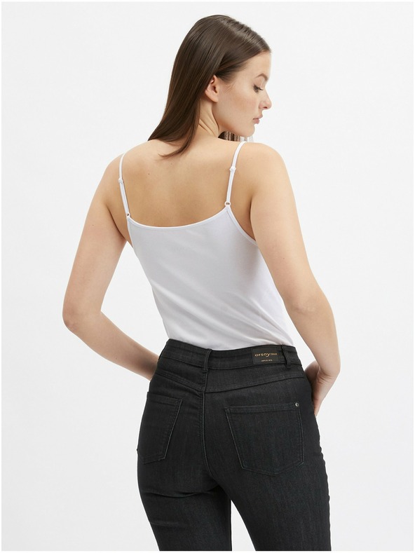 Orsay Sada troch dámskych basic tričiek v bielej, béžovej a čiernej farbe ORSAY