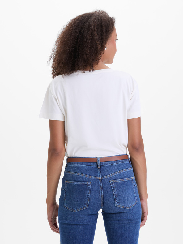 Orsay Krémové dámske tričko ORSAY