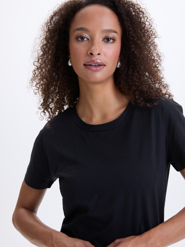 Orsay Čierne dámske polo tričko ORSAY