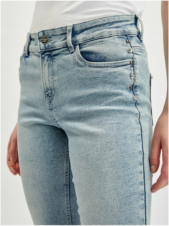 Orsay Svetlomodré dámske skrátené džínsy ORSAY