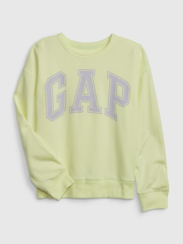 GAP Detská mikina s logom a fleece GAP