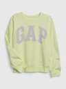 GAP Detská mikina s logom a fleece GAP