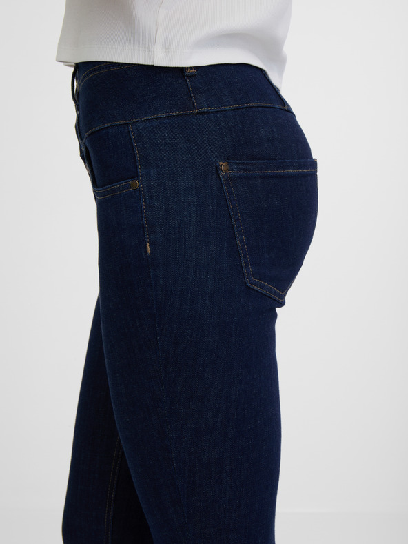 Orsay Tmavomodré dámske džínsy skinny fit ORSAY