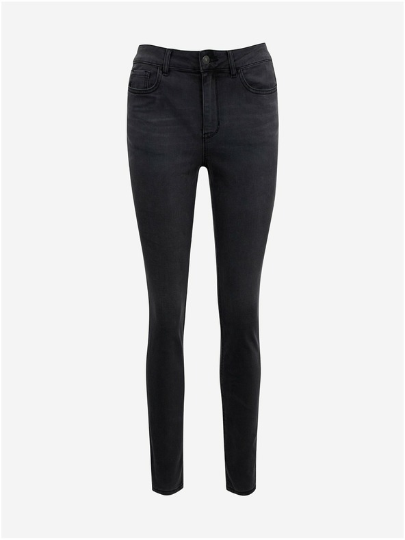 Orsay Tmavosivé dámske džínsy skinny fit ORSAY