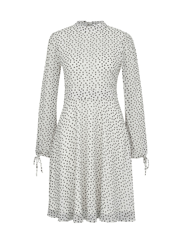 Orsay Krémové dámske šaty ku kolenám ORSAY