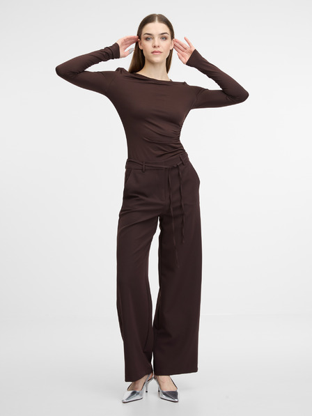 Orsay Hnedé dámske nohavice ORSAY