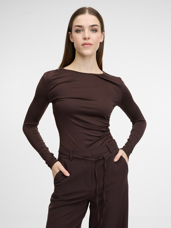 Orsay Hnedé dámske nohavice ORSAY