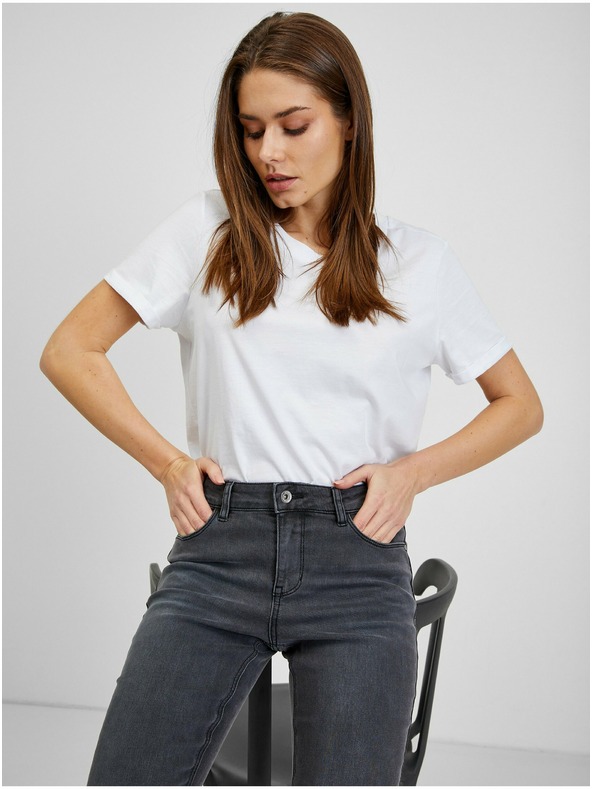 Orsay Šedé dámske skinny fit džínsy ORSAY