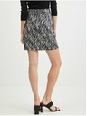 Orsay Čierna dámska vzorovaná sukňa zo semišu ORSAY