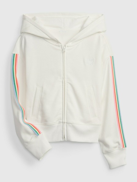 GAP Detská mikina s logom a fleece GAP