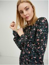 Orsay Čierna dámska kvetovaná blúzka ORSAY