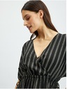 Orsay Čierne dámske pruhované šaty ORSAY