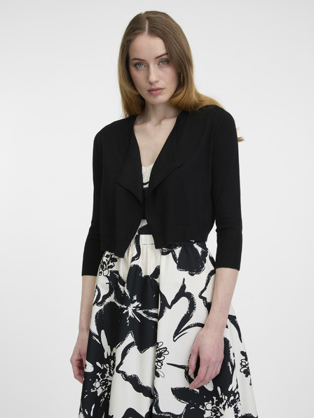 Orsay Čierny dámsky strihaný kardigán ORSAY