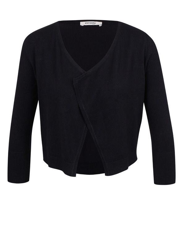 Orsay Čierny dámsky strihaný kardigán ORSAY