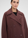 Orsay Vínový dámsky krátky kabát ORSAY