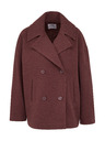 Orsay Vínový dámsky krátky kabát ORSAY