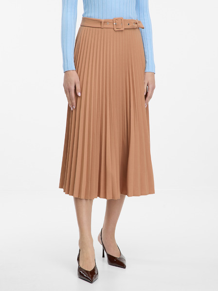 Orsay Svetlo hnedá dámska midi sukňa ORSAY