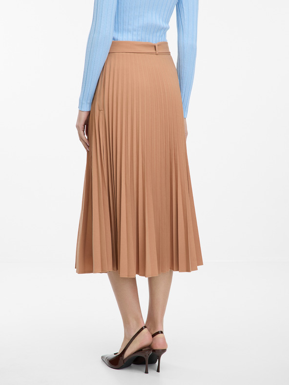 Orsay Svetlo hnedá dámska midi sukňa ORSAY