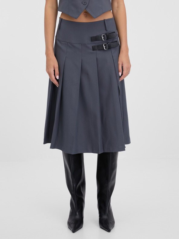 Orsay Sivá dámska midi sukňa ORSAY