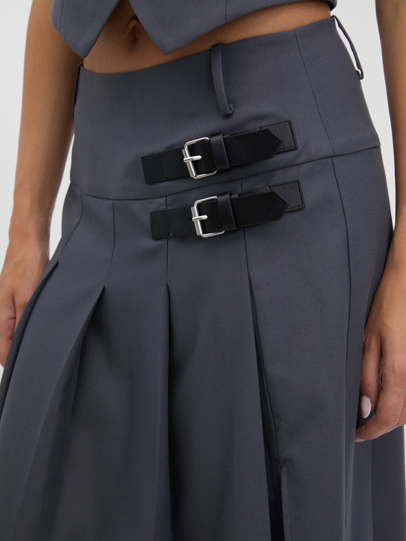 Orsay Sivá dámska midi sukňa ORSAY