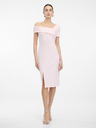 Orsay Svetloružové dámske šaty ku kolenám ORSAY