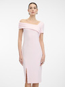 Orsay Svetloružové dámske šaty ku kolenám ORSAY